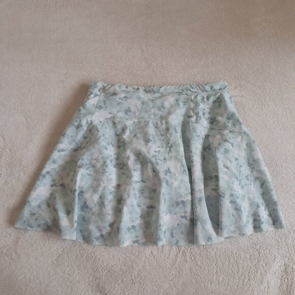 Athleta Girl Girl's Size XXL/16 Teal Camo Game Point Tennis Active Skort - Picture 8 of 11